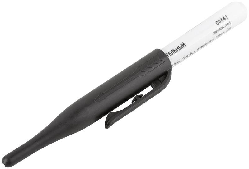 Маркер строительный перманентный тонкий удлиненное перо черн. FIT 04342