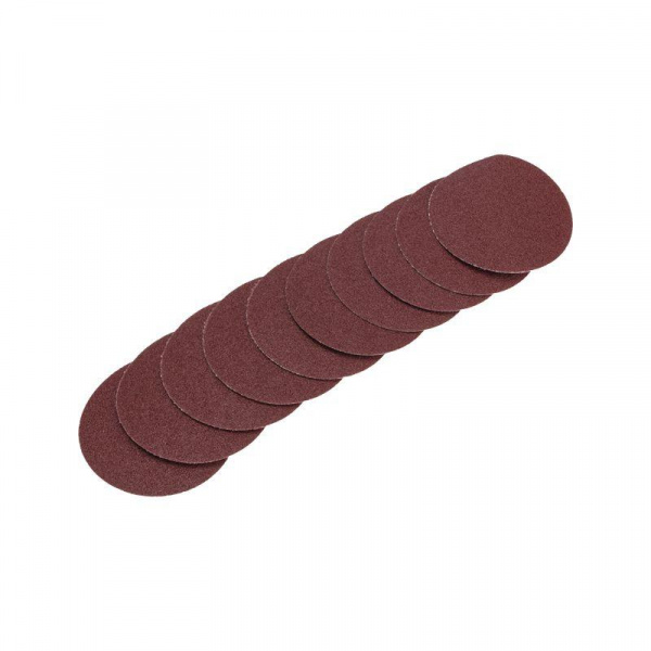 Диск абразивный на ворсовой основе на липучке без отверстий P24 125мм (уп.10шт) Kranz KR-91-1142